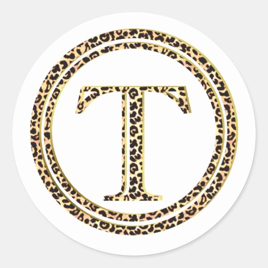 Sticker Rond Leopard T (Devant)