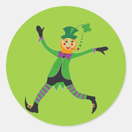 Sticker Rond Leprechaun (Devant)