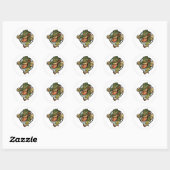 Sticker Rond Leprechaun (Feuille)