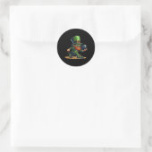 Sticker Rond Leprechaun Bowling Bowler Tee St.patricks Day Kids (Sac)