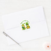 Sticker Rond Leprechaun Gnome Shamrock Bonne St. Paddy's Day (Enveloppe)