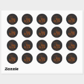 Sticker Rond L'équipe de fantômes Halloween (Feuille)