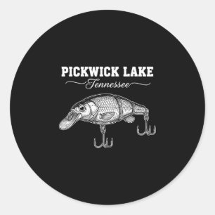 Sticker Rond l'équipe de plein air du lac Pickwick Tennessee en