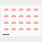 Sticker Rond L'équipe géniale (Feuille)