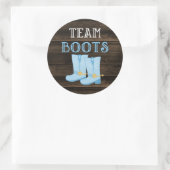 Sticker Rond L'équipe rustique démarre la révélation de genre d (Sac)