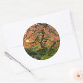 Sticker Rond L'Érable Dans Les Jardins Japonais En Automne (Enveloppe)