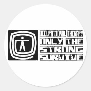 Sticker Rond L'ergothérapie survit