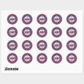 Sticker Rond Les 250 ans d'Amérique (Feuille)