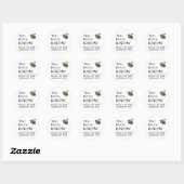 Sticker Rond Les abeilles connaissent (Feuille)