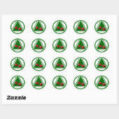 Sticker Rond Les accros du farkle Anonymous (Feuille)