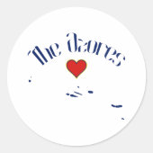 Sticker Rond Les Açores (Devant)