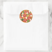 Sticker Rond Les amateurs de pizzas (Sac)