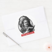 Sticker Rond Les Amérindiens Lisent Des Livres Interdits (Enveloppe)