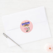 Sticker Rond Les Amis de Hanukkah (Enveloppe)