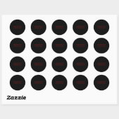Sticker Rond Les amis ne mentent pas  (Feuille)
