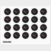 Sticker Rond Les Anges Apparaissent Lorsque Les libellules Sont (Feuille)