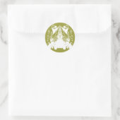 Sticker Rond Les anges changent de couleur (Sac)