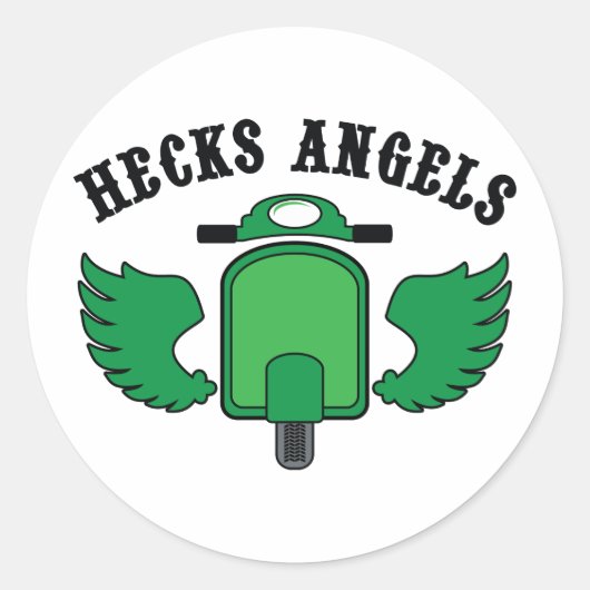 Sticker Rond Les anges de Heck (Devant)