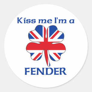 Sticker Rond Les Anglais personnalisés m'embrassent que je suis