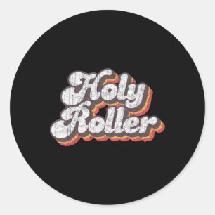 Sticker Rond Les années 70 Costume Disco Saint-Roller Pour Femm