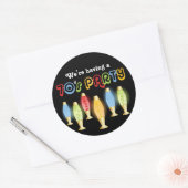 Sticker Rond les années 70 super (Enveloppe)