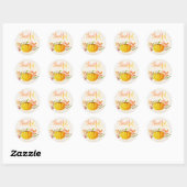 Sticker Rond Les aquarelles de Thanksgiving "Thanksgiving" (Feuille)