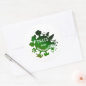 Sticker Rond Les arbres sont extraordinaires (Enveloppe)