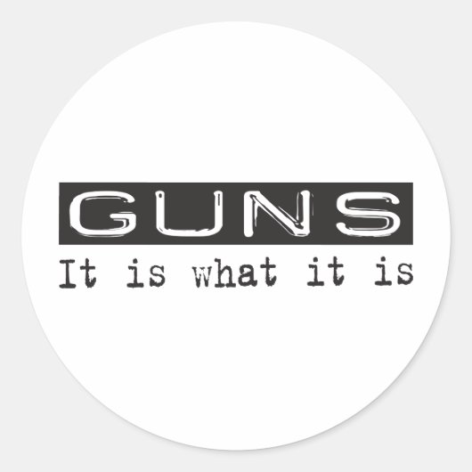 Sticker Rond Les Armes C'Est (Devant)