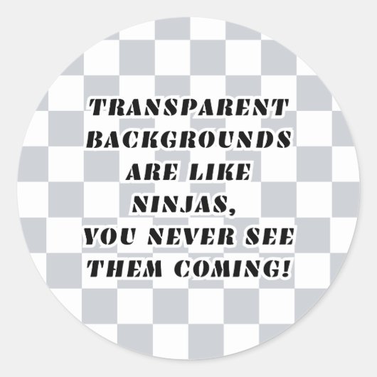 Sticker Rond Les arrière - plans transparents sont comme des au (Devant)