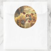 Sticker Rond Les bains de Caracalla en détail (Sac)