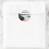 Sticker Rond Les Bains, Virgin Gorda B.V.I. (Sac)