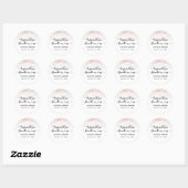 Sticker Rond Les baisers de M. & Mme Copper Confetti (Feuille)