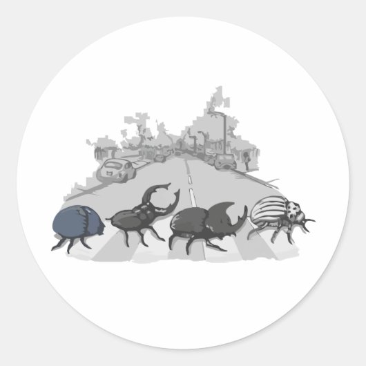 Sticker Rond Les Beatles (Devant)