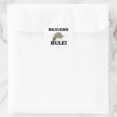 Sticker Rond Les BEAVERS Régissent ! (Sac)