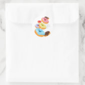 Sticker Rond Les beignets (Sac)