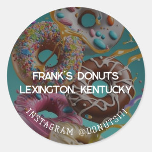 Sticker Rond Les beignets
