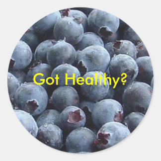 Sticker Rond les bleuets, vous êtes en bonne santé ?