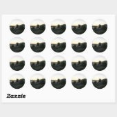 Sticker Rond Les brises océaniques (Feuille)