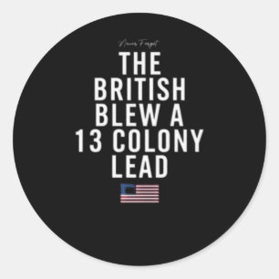 Sticker Rond Les Britanniques Ont Fait Briller Treize Colonnes
