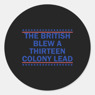 Sticker Rond Les Britanniques Ont Gâché Une Avance De Treize Co