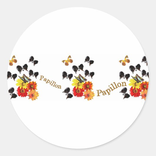 Sticker Rond Les cadeaux Papillon Lovers (Devant)
