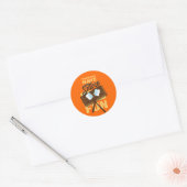 Sticker Rond Les Campers Ont S'En Plus Fun Bonfire Bash (Enveloppe)