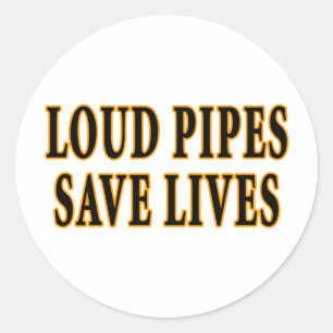 Sticker Rond Les canalisations de brume sauvent des vies