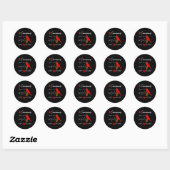 Sticker Rond Les Cardinaux Apparaissent Quand Les Anges Sont Pr (Feuille)