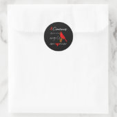 Sticker Rond Les Cardinaux Apparaissent Quand Les Anges Sont Pr (Sac)