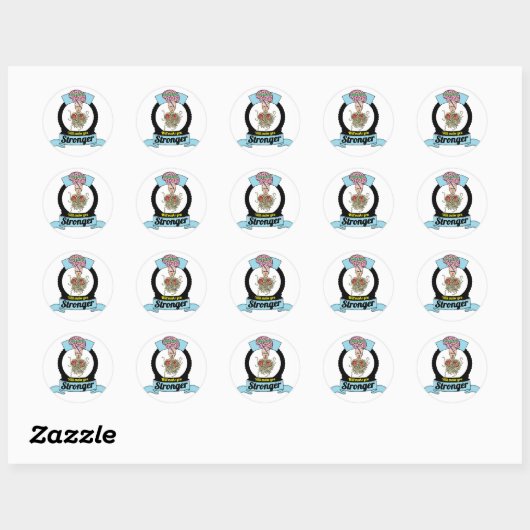 Sticker Rond Les cerveaux vous rendront plus forts (Feuille)