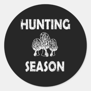 Sticker Rond Les Champignons Appelent Je Dois Aller Chasseur De