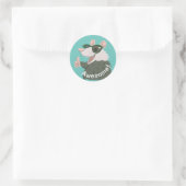 Sticker Rond Les Chariots Possum (Sac)