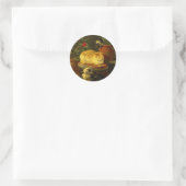 Sticker Rond Les chatons en jeu (Sac)