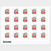 Sticker Rond les chats aiment (Feuille)